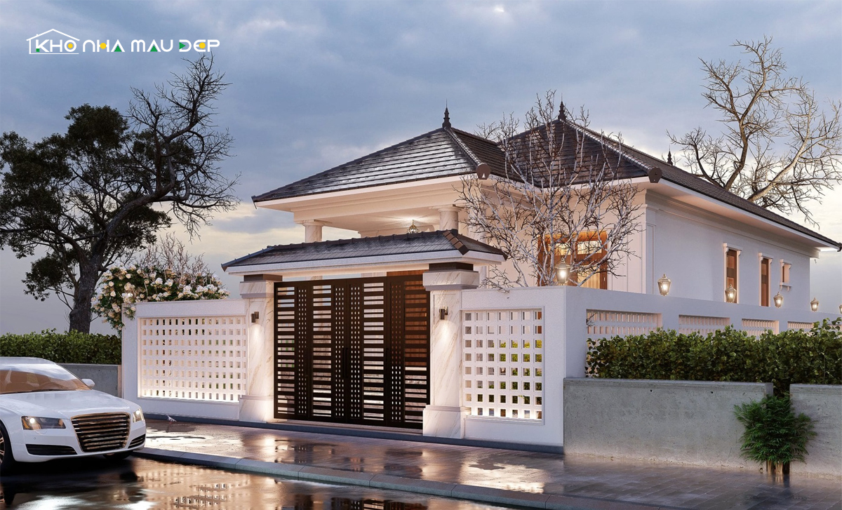 Biệt thự 1 tầng mái thái đẹp