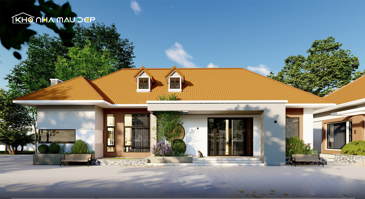 biệt thự nhà vườn 1 tầng