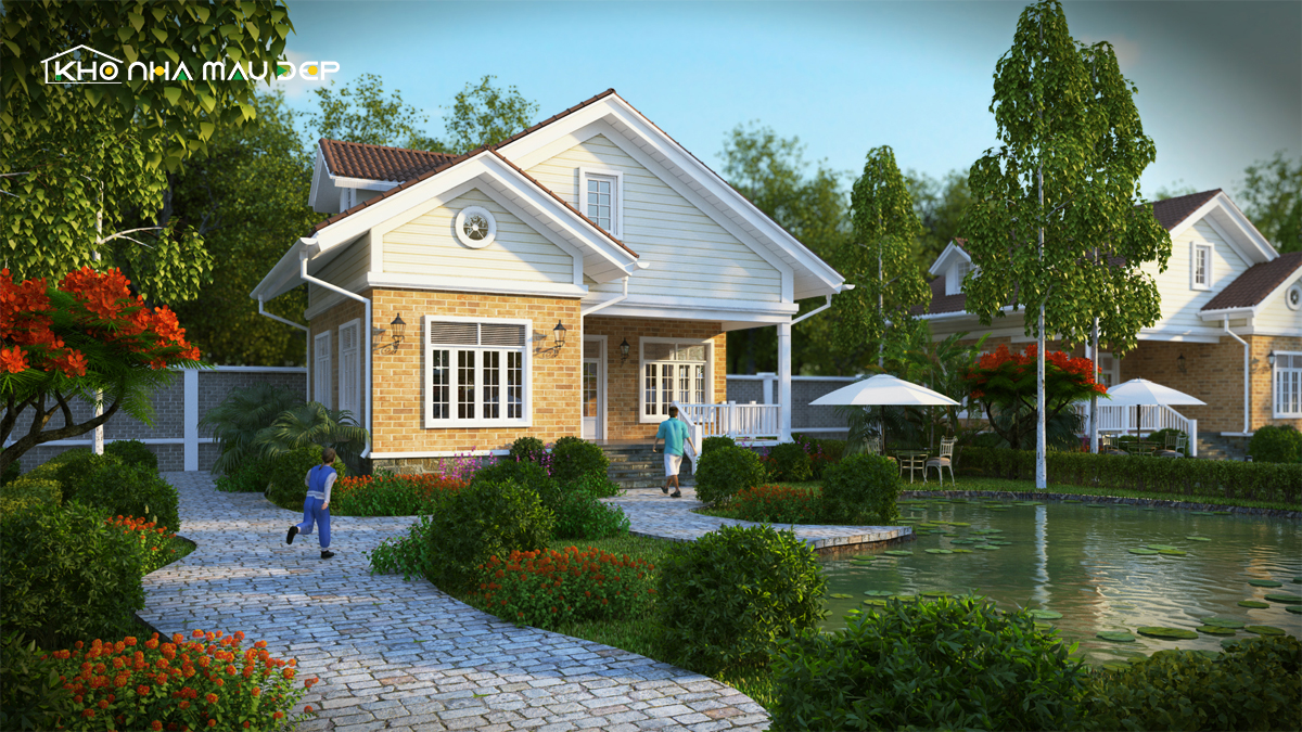 biệt thự nhà vườn 1 tầng