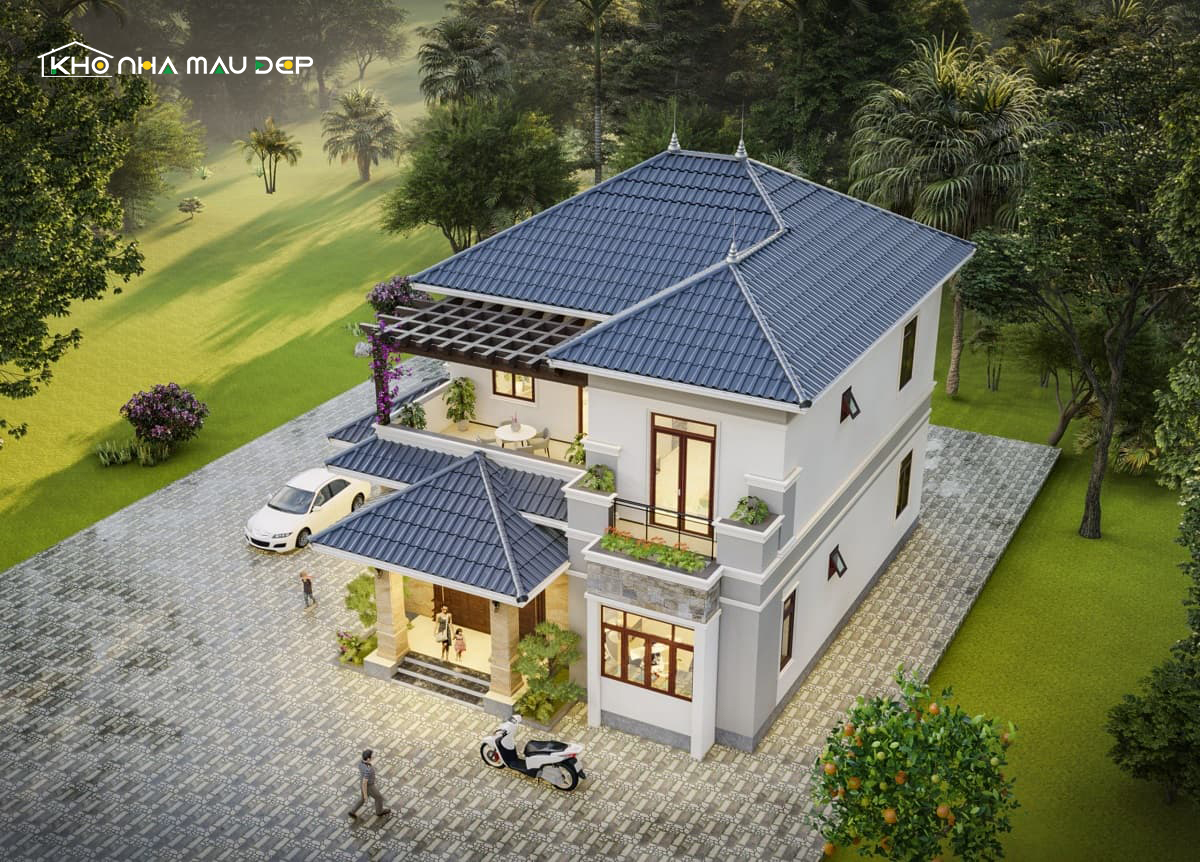 Mẫu nhà biệt thự đẹp có chi phí xây dựng chỉ từ 1,5 tỷ