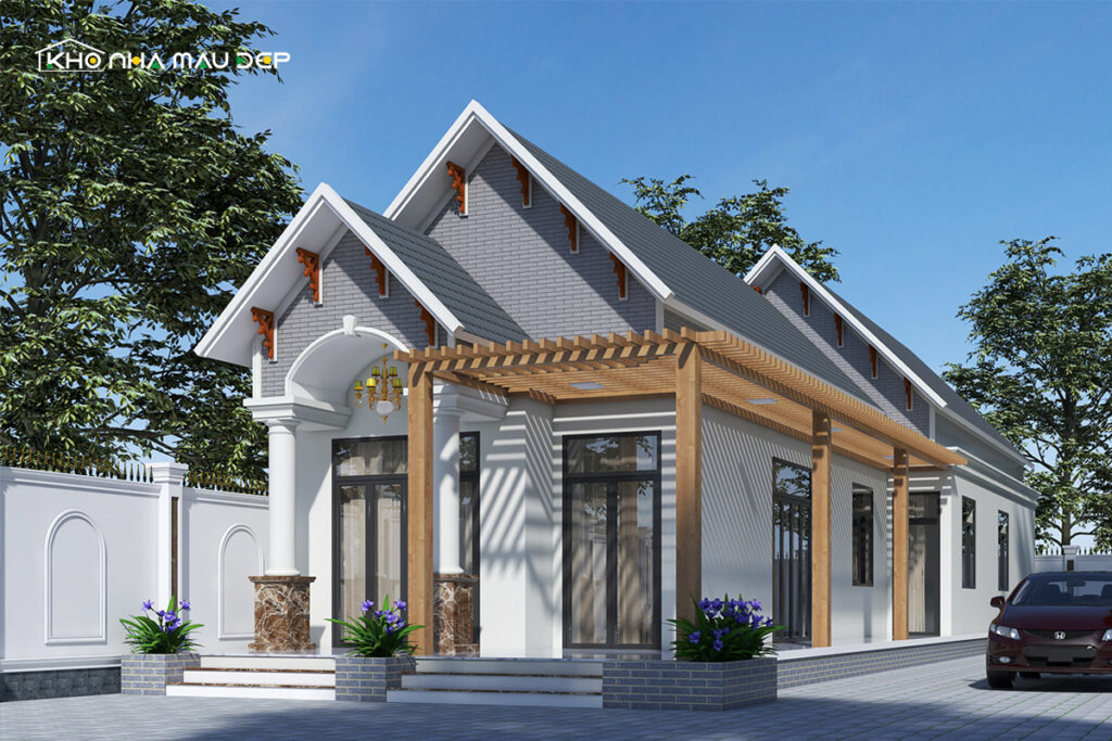 Nhà cấp 4 đẹp với mái Thái sang trọng tiện nghi