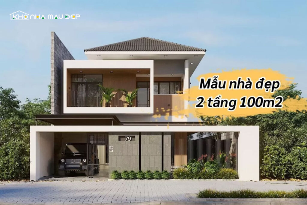 nhà 2 tầng 4 phòng ngủ 100m2