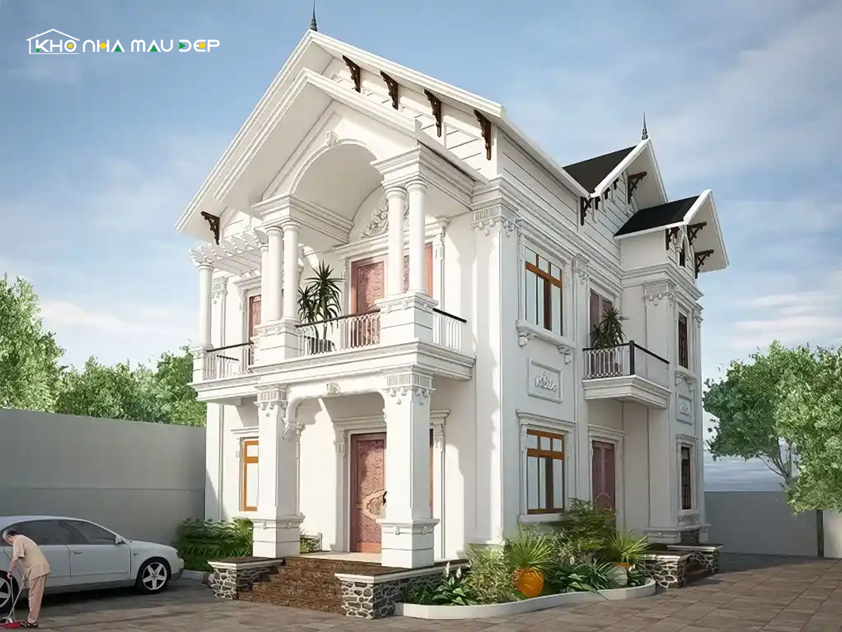nhà 2 tầng 4 phòng ngủ 100m2