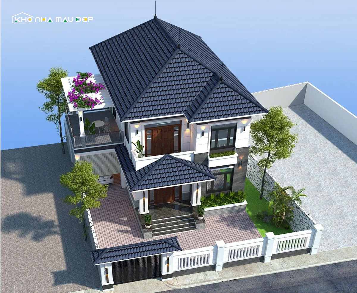nhà 2 tầng 4 phòng ngủ 100m2