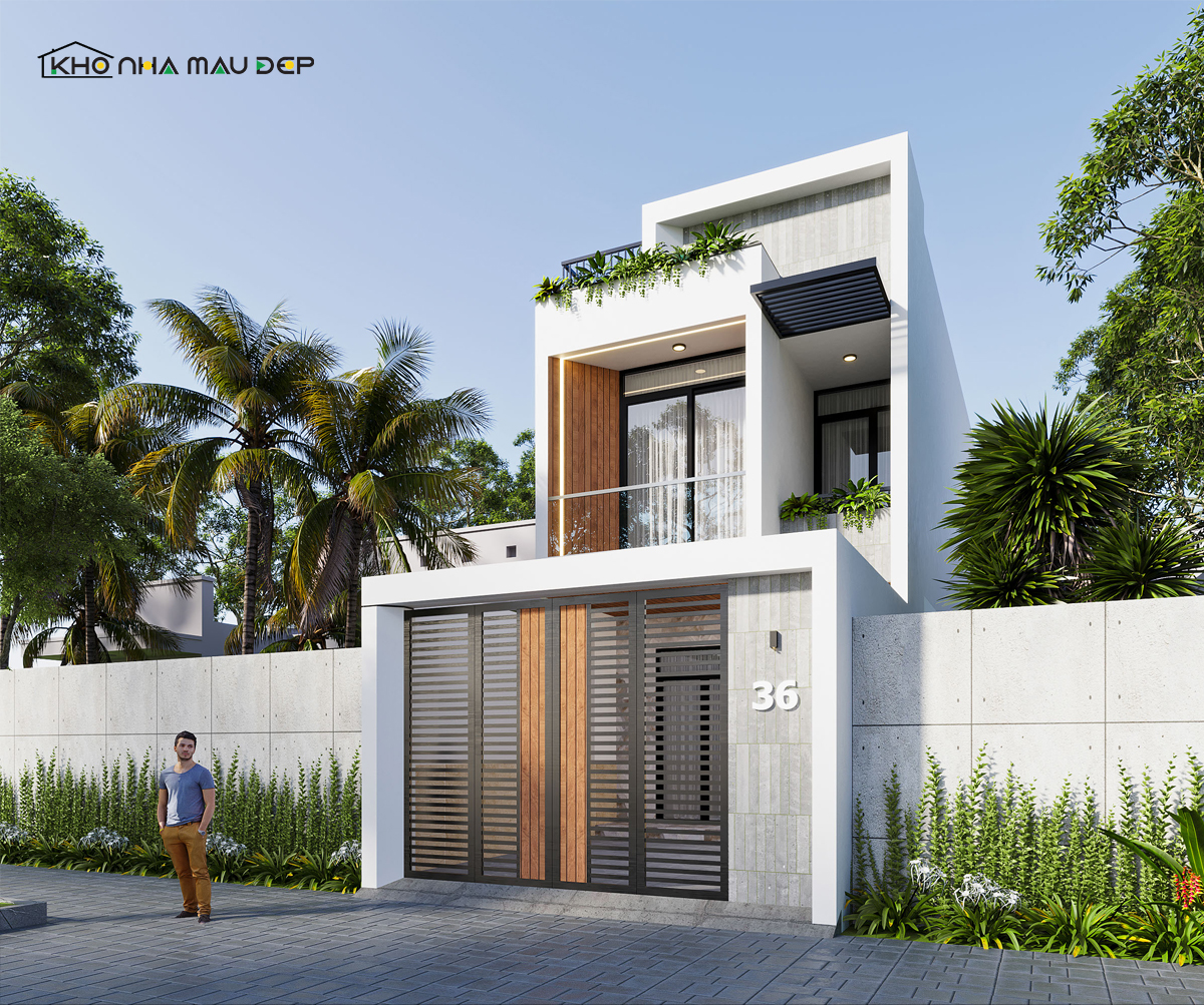 Hoàn thiện nhà mái bằng 2 tầng ở nông thôn chi phí 900 triệu