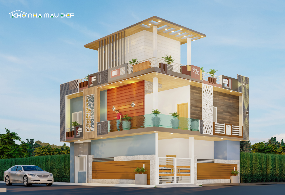 Nhà ống 2 mặt tiền thiết kế đơn giản có giá trị bất động sản cao