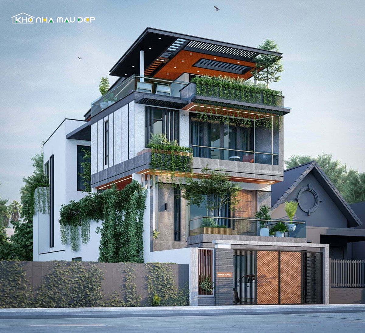 Kho Nhà Mẫu Đẹp - Công ty thiết kế thi công nhà phố 4 tầng đẹp và uy tín