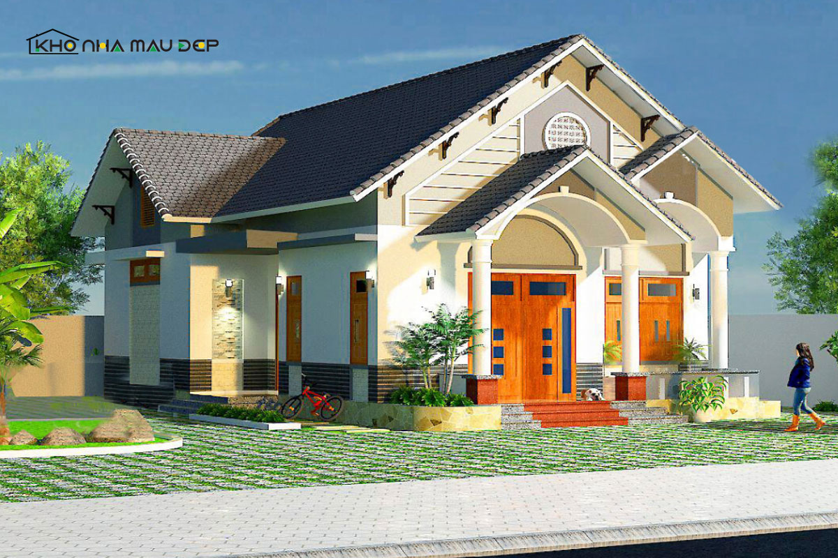 Tầng trệt nhà 8x12m nên bố trí phòng khách, bếp liền mạch và thêm phòng ngủ nhỏ cùng phòng tắm để tối ưu diện tích