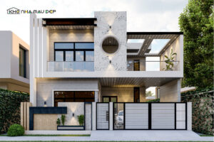 thiết kế nhà mặt tiền 8m sâu 12m