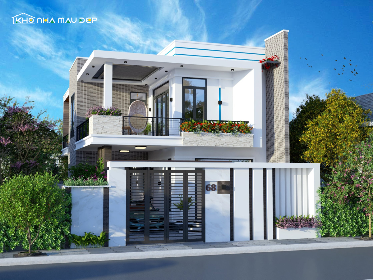 Mái bằng với vẻ đẹp trẻ trung phóng khoáng