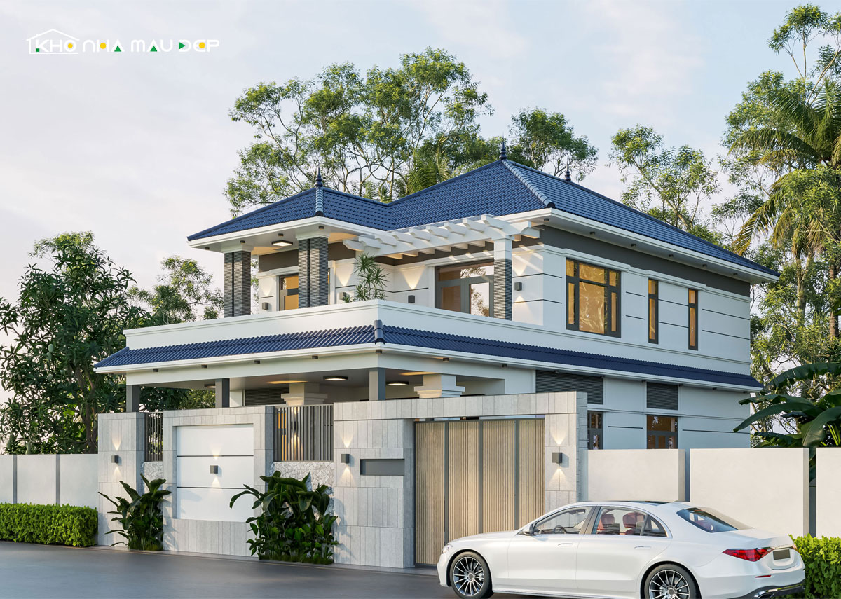 Mẫu nhà 2 tầng nông thôn 500 triệu mang lại không gian sống thoải mái