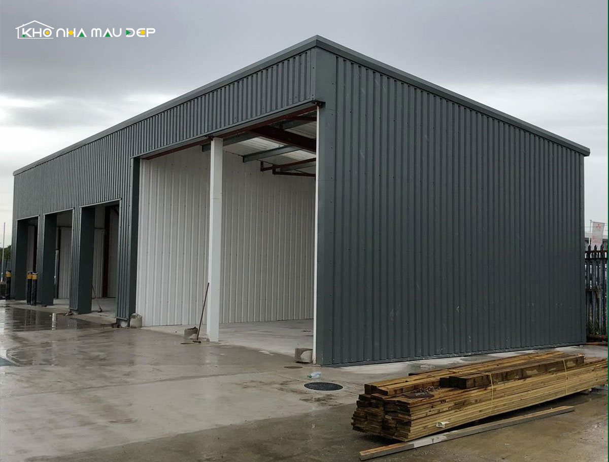 MẪU NHÀ KHO CẤP 4 KIỂU DÁNG ĐƠN GIẢN HIỆN ĐẠI