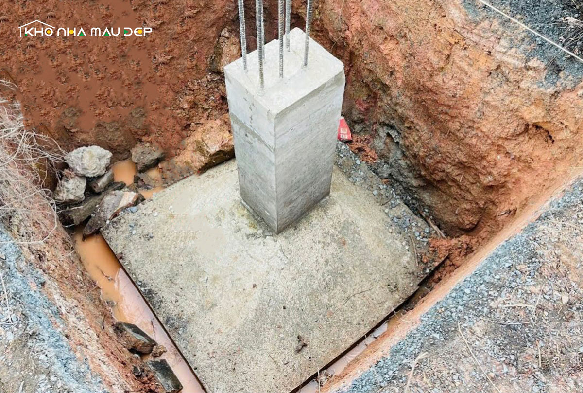 Móng nhà cấp 4 - Loại móng đơn 