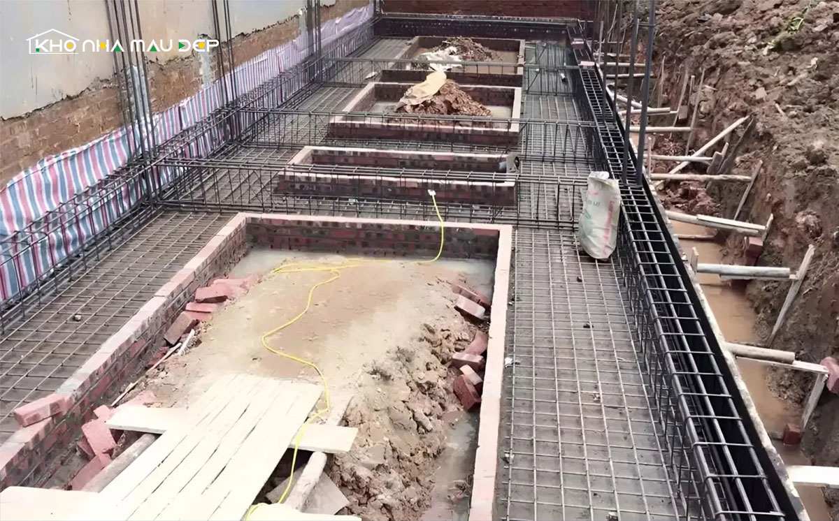 Móng băng xây nhà cấp 4