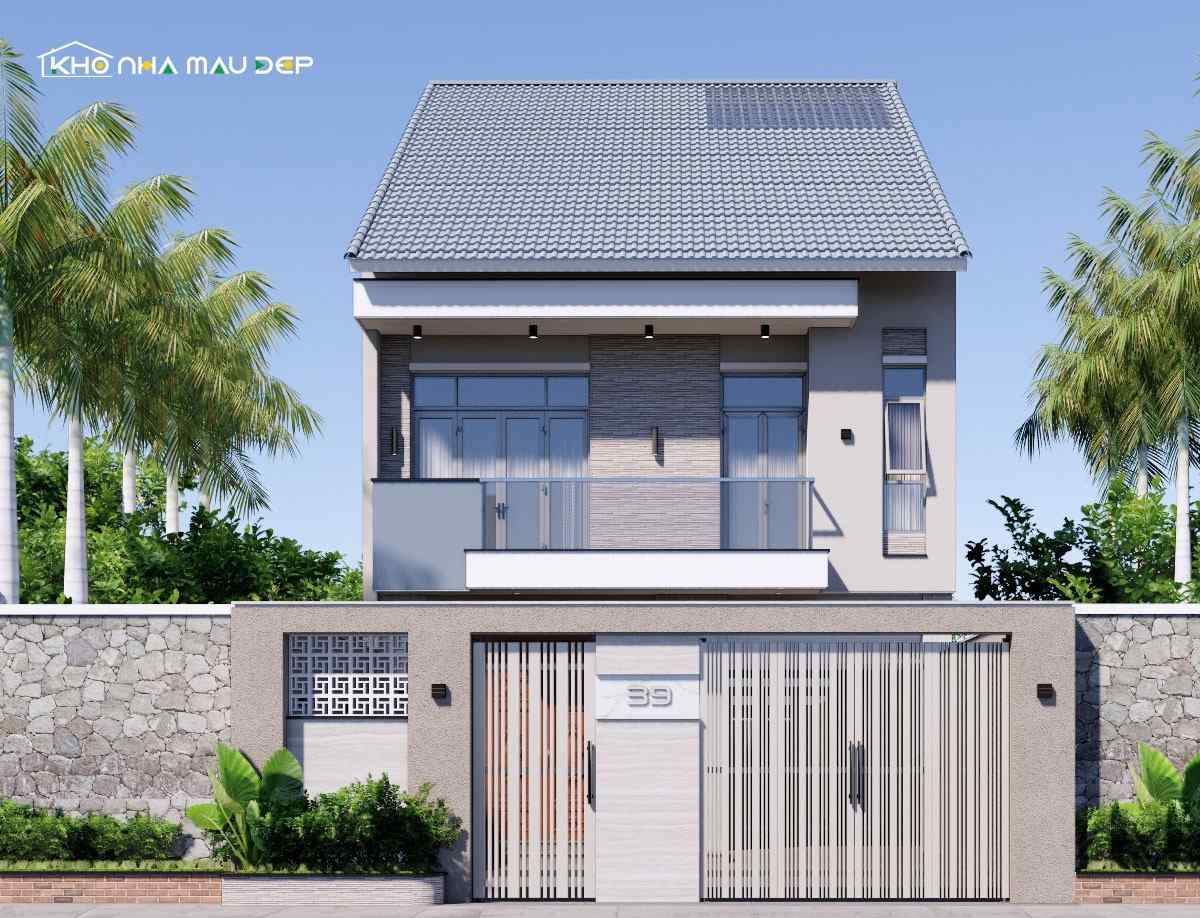 Lựa chọn bản thiết kế nhà mặt tiền 7m 2 tầng phù hợp