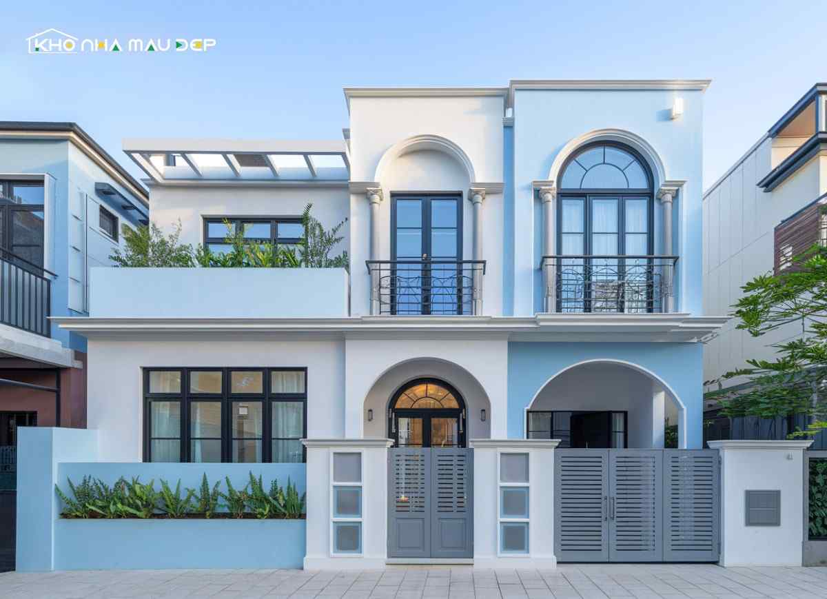 Mẫu nhà mặt tiền 7m 2 tầng thiết kế theo phong cách hiện đại đơn giản cực kỳ thích hợp với những gia đình yêu thích sự trẻ trung, năng động