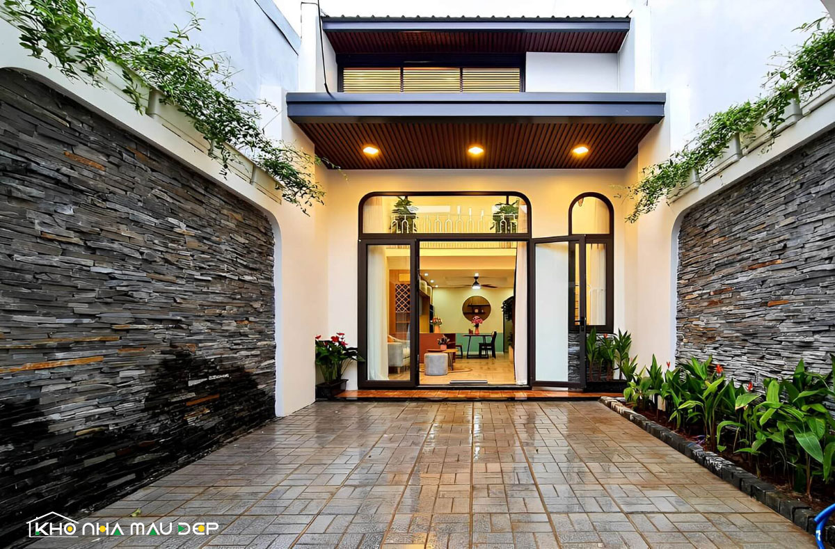 Mẫu nhà 1 trệt 1 lửng có diện tích 60m2 tiện nghi