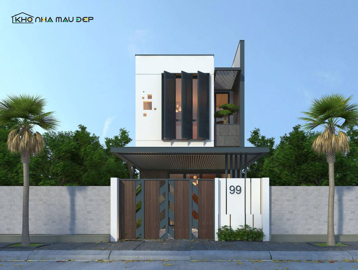 Nhà 1 trệt 1 lửng có 3 phòng ngủ tiện ích