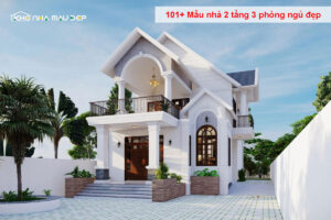 nhà 2 tầng 3 phòng ngủ