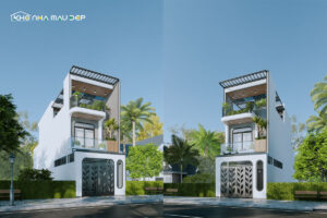 30+ Mẫu nhà ống 2 tầng 1 tum 3 phòng ngủ đẹp, đầy đủ tiện nghi