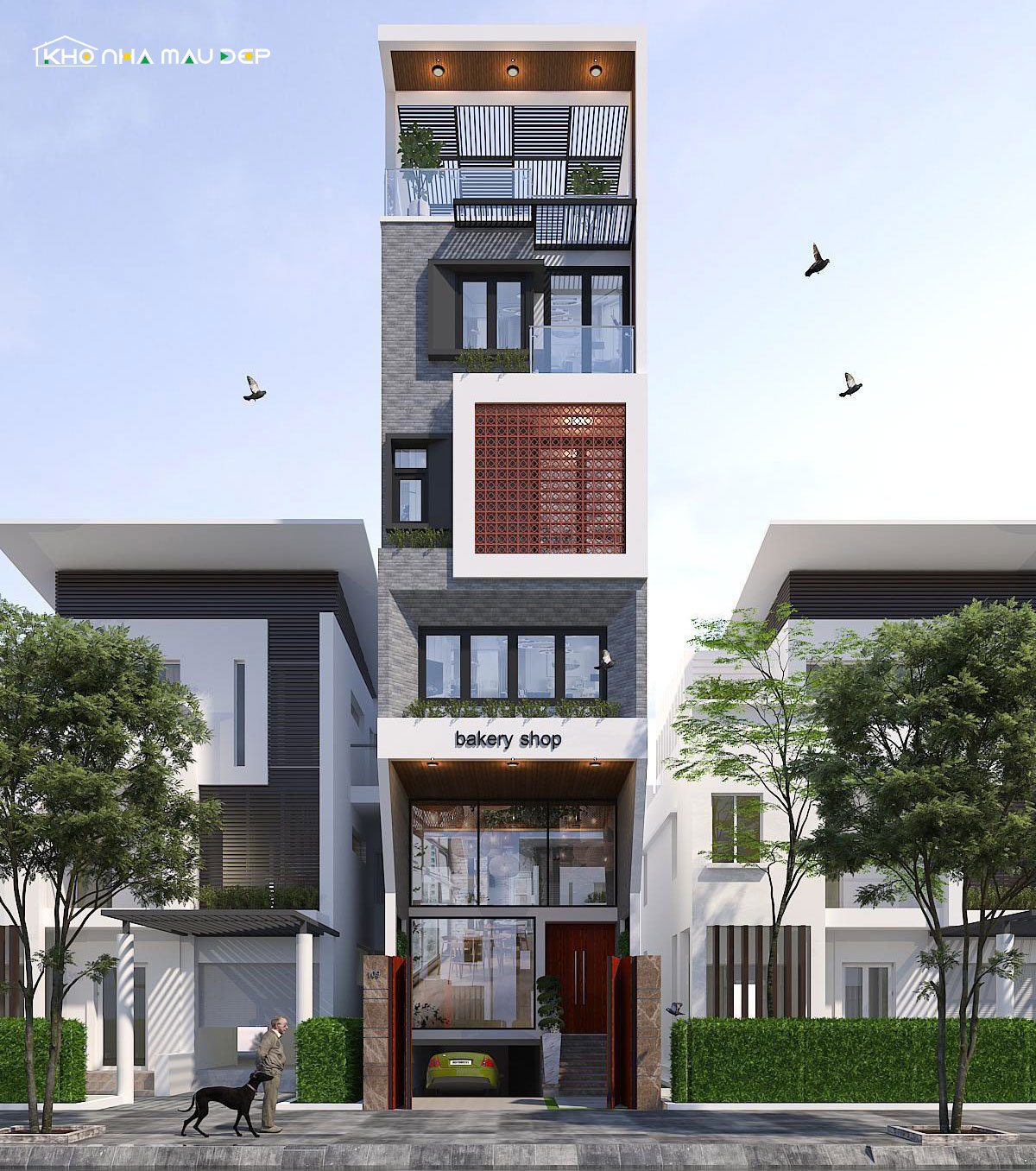 nhà 4 tầng