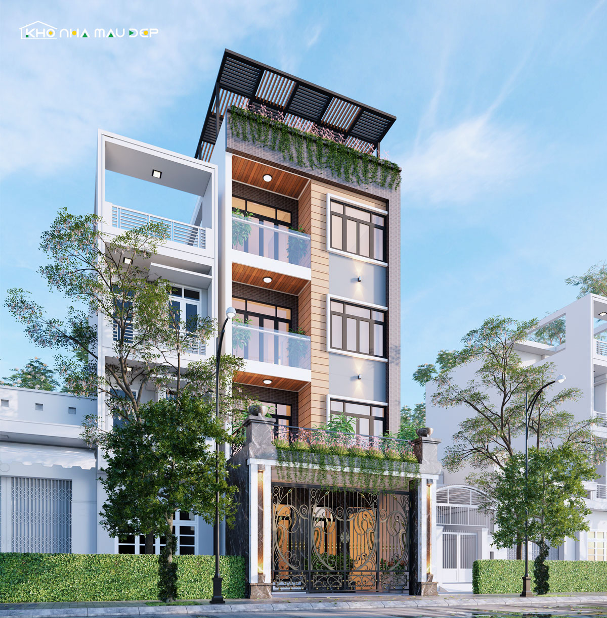 nhà 4 tầng