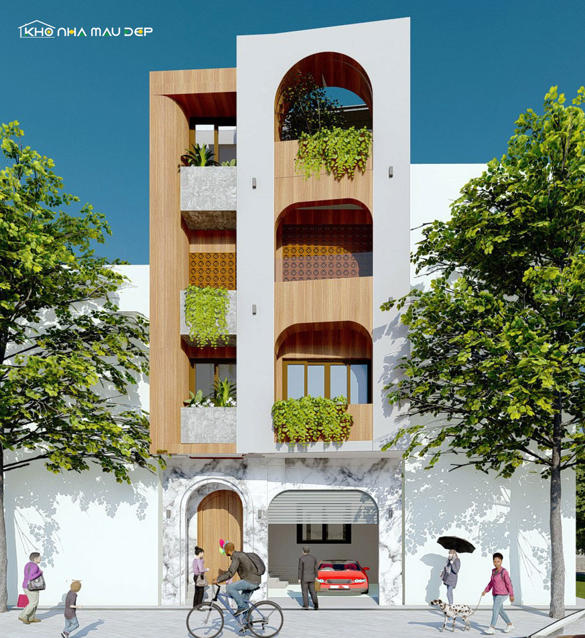 nhà 4 tầng