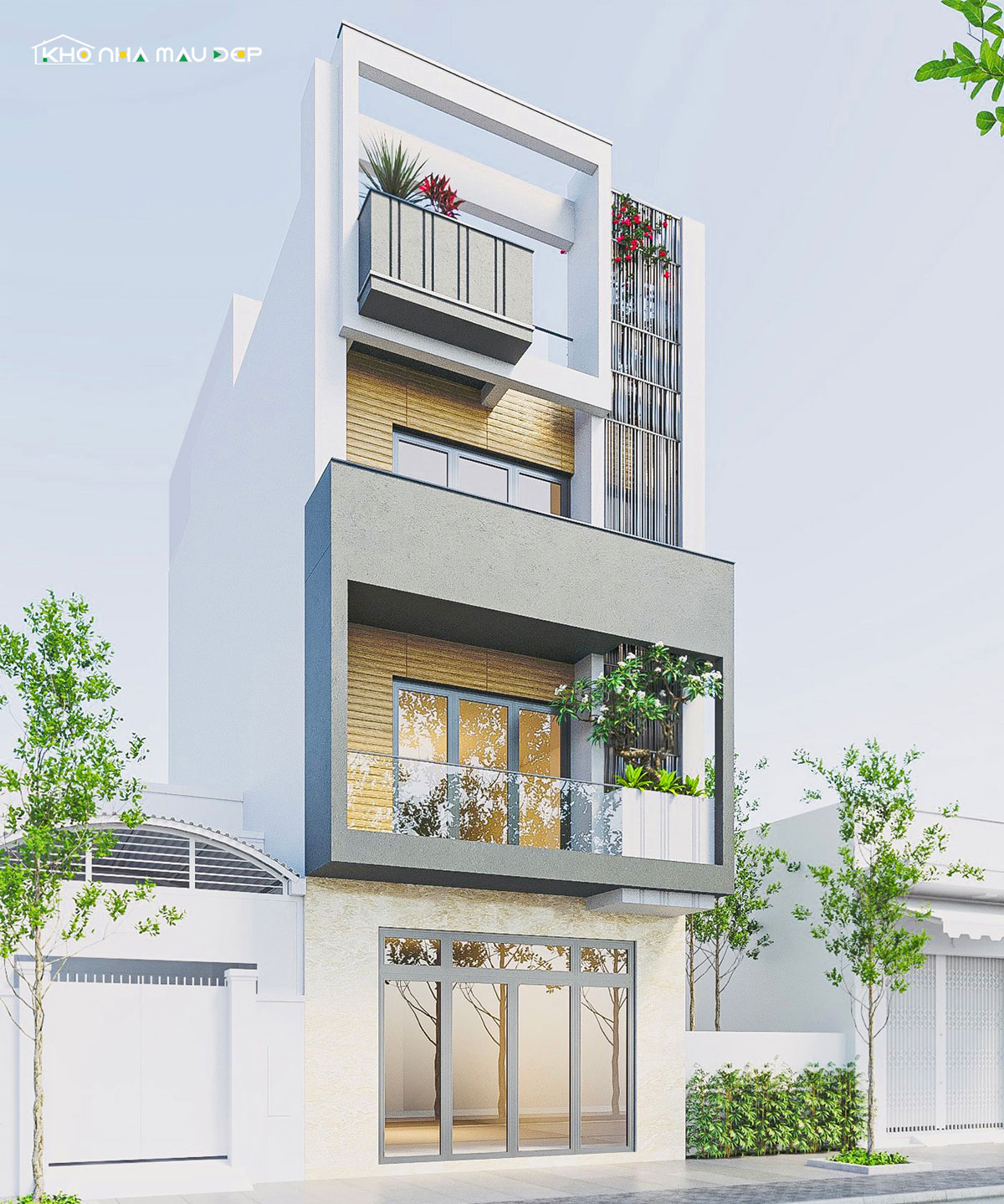 nhà 4 tầng