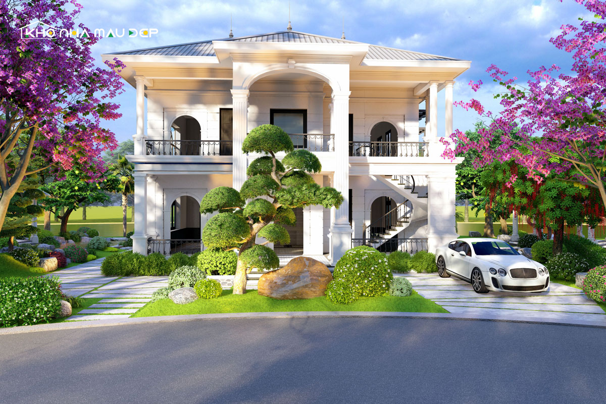 Mẫu thiết kế nhà vườn kiểu Nhật 2 tầng