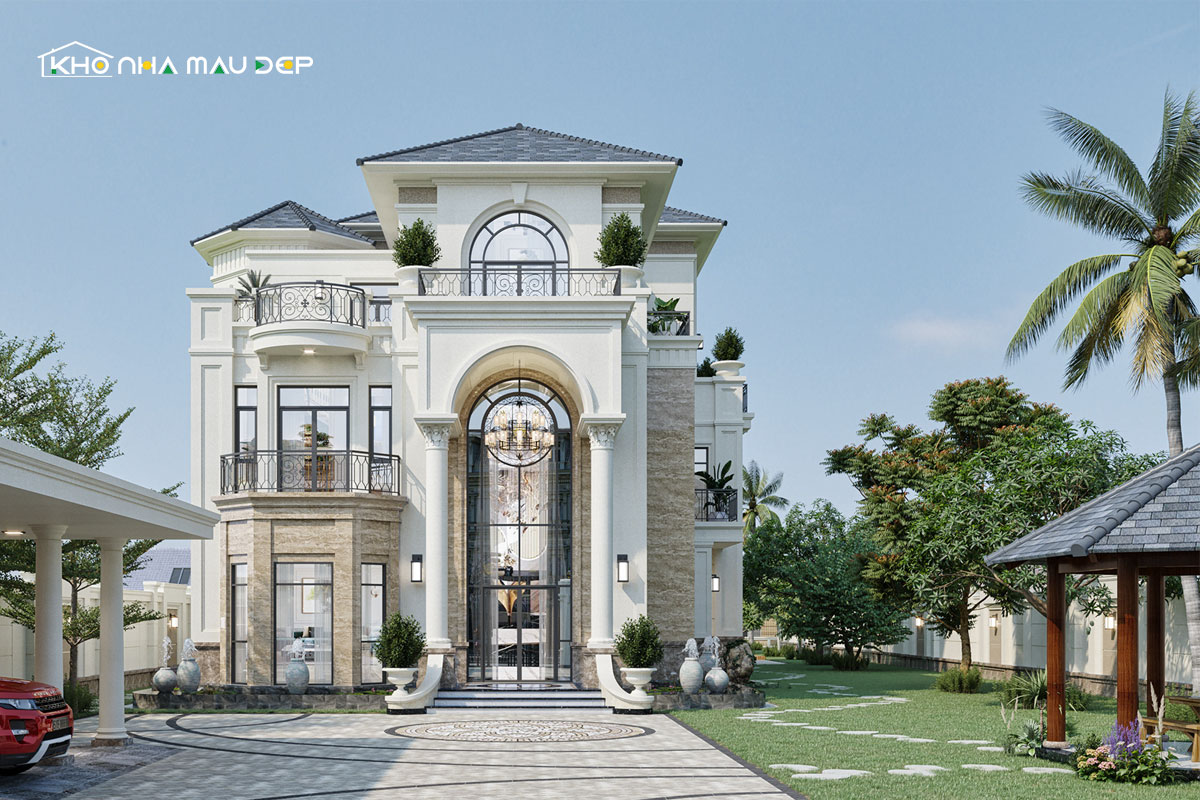 Mẫu thiết kế nhà vườn kiểu Nhật 3 tầng