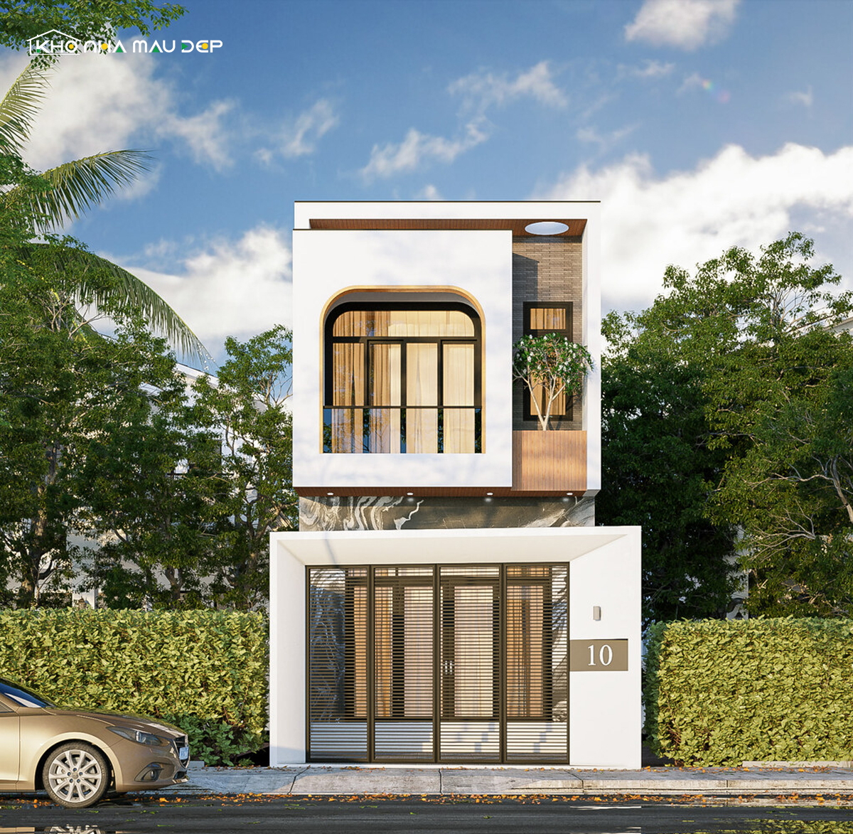 mẫu nhà phố 2 tầng 5x15