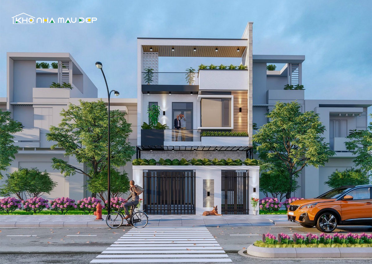 mẫu nhà phố 2 tầng 5x15