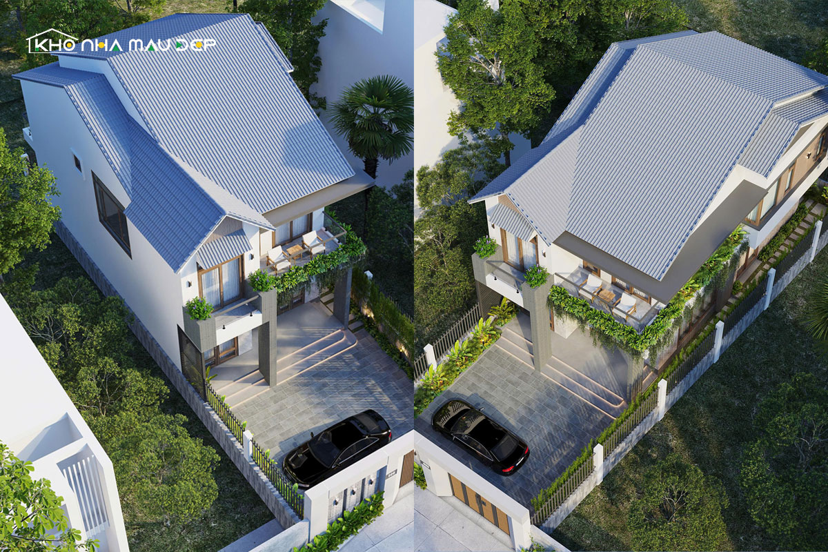mẫu nhà phố 2 tầng 5x15