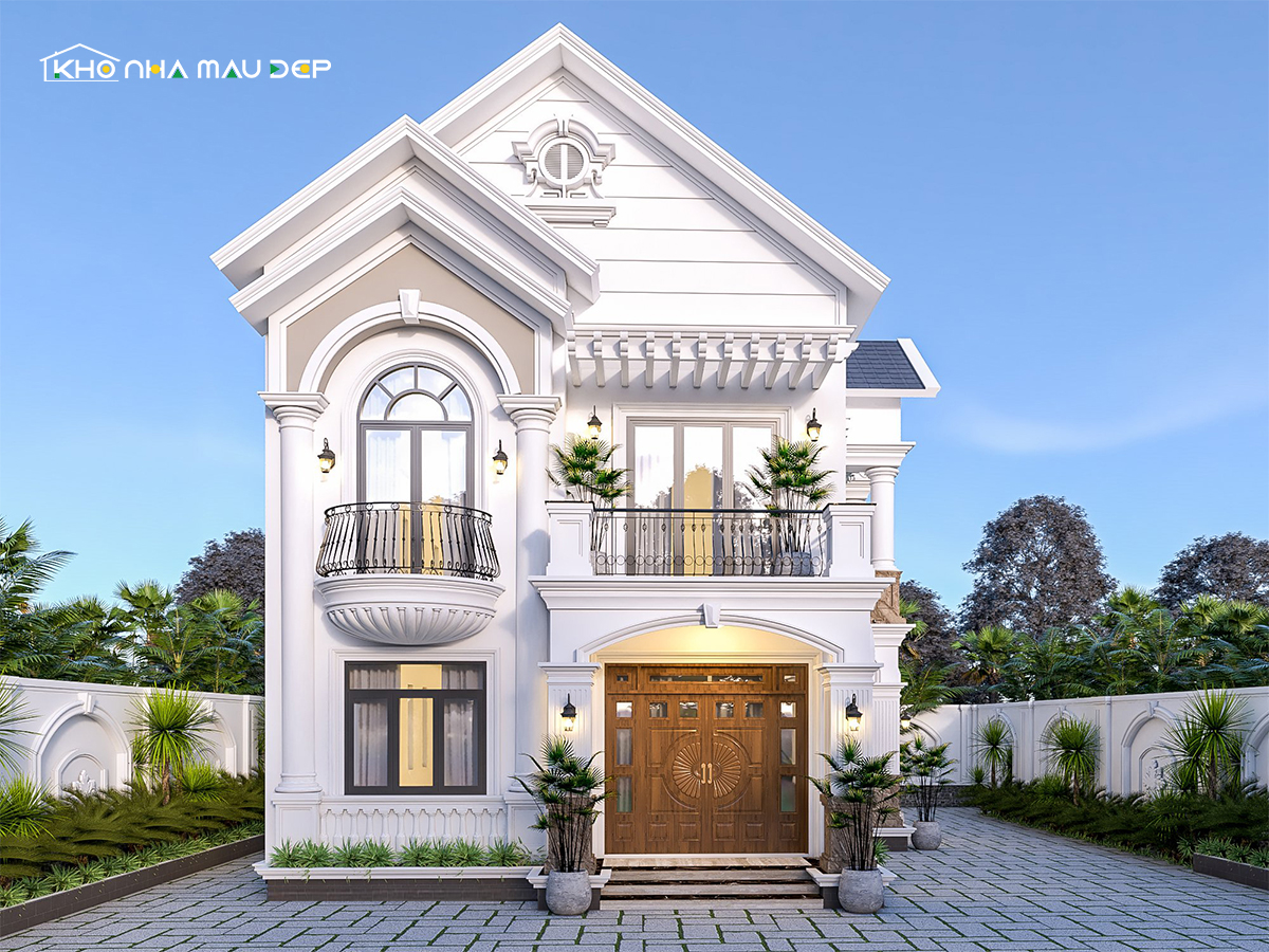 Mẫu nhà phố 2 tầng 5x15 mái Thái sáng tạo
