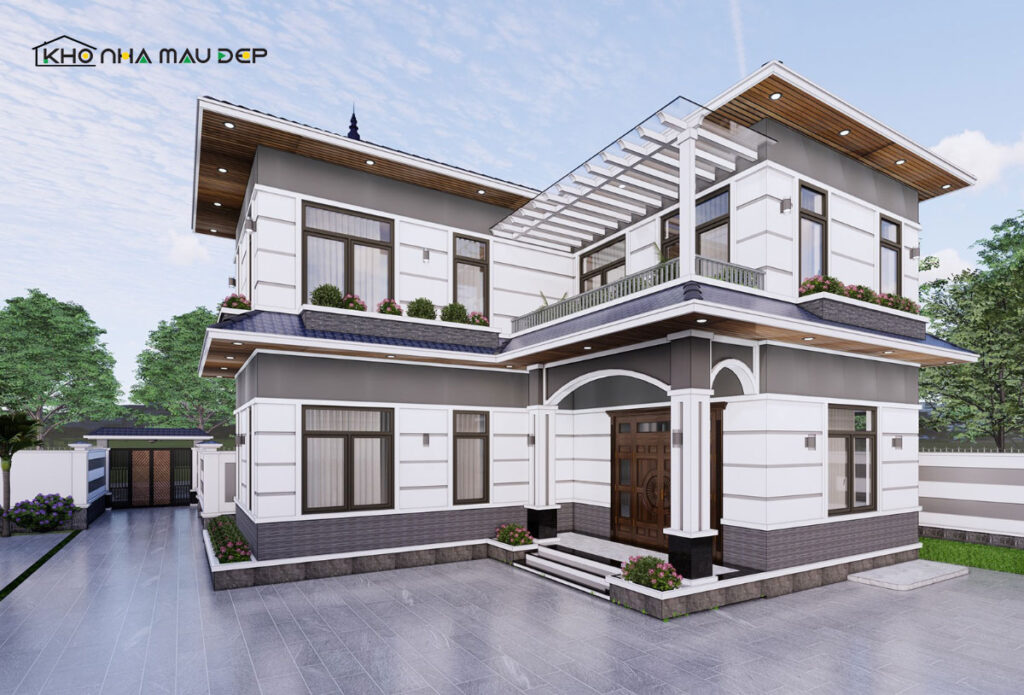39+ Mẫu thiết kế nhà chữ L 2 tầng 80m2 đẹp đáng sống năm 2026