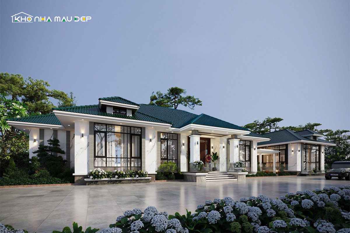 biệt thự nhà vườn 1 tầng