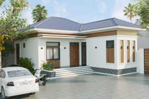 nhà chữ l 1 tầng