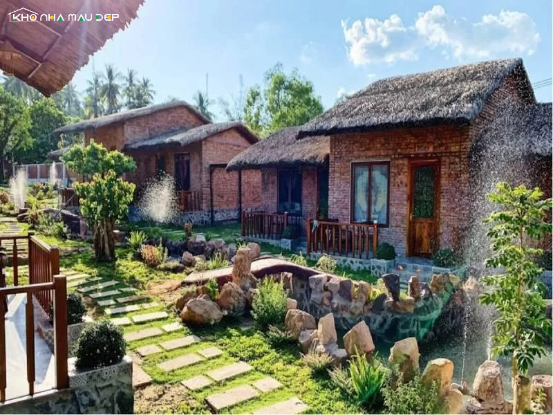 Thiết kế homestay nhà vườn mang phong cách vintage hoài cổ với mái dốc