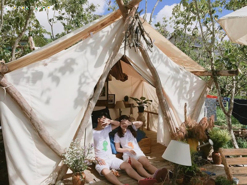 Thiết kế homestay nhà vườn dạng lều glamping phù hợp du lịch sinh thái