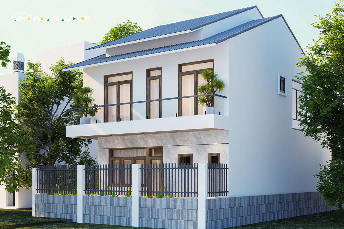 mẫu nhà 2 tầng đẹp ở nông thôn