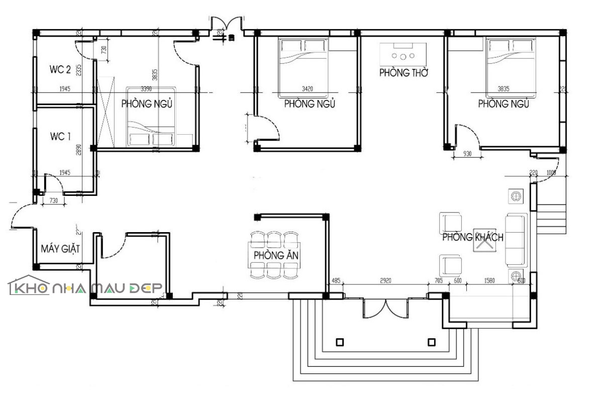 70+ Bản vẽ nhà cấp 4 đẹp, đơn giản và chi tiết nhất 2026