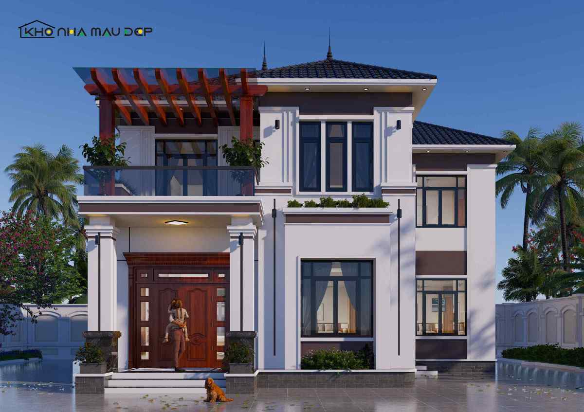 Có 3 kiểu mái phổ biến mà các gia chủ có thể cân nhắn khi thiết kế nhà mặt tiền 7m 2 tầng