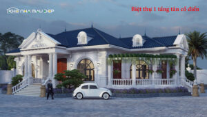 399+ Mẫu biệt thự 1 tầng tân cổ điển sang trọng & đáng sống nhất 2026