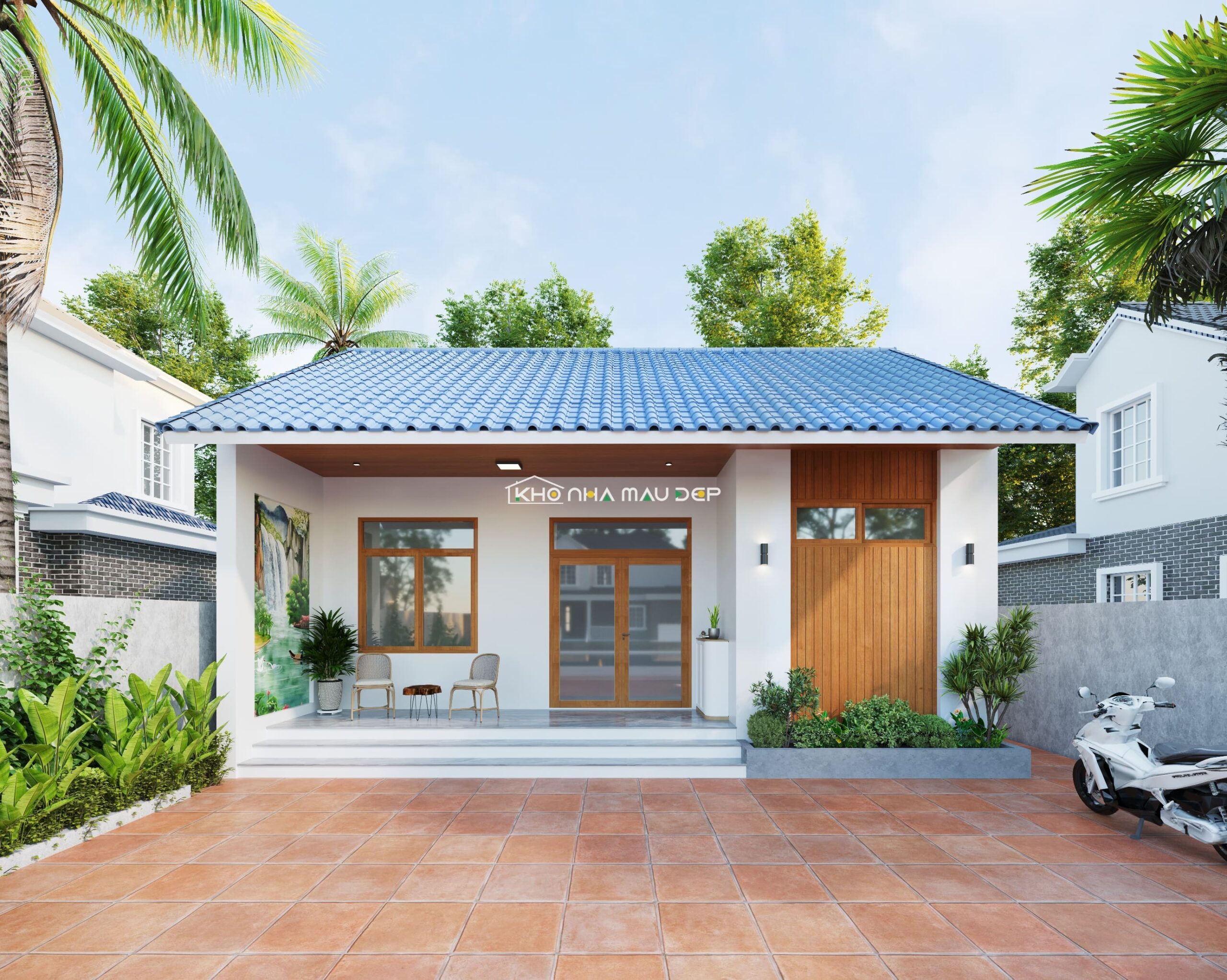 Mẫu nhà cấp 4 ngân sách thi công 50 triệu